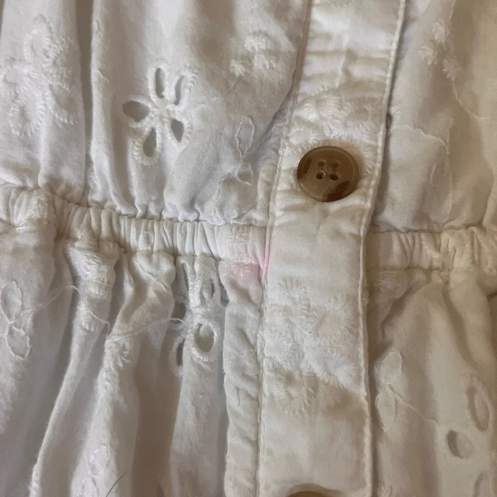 Abercrombie Kids White Button-Down Dress